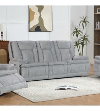 Haven 3 Seater Power Recliner Chair with USB & Type-C Charging in Grey