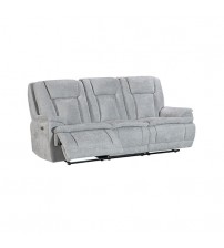 Haven 3 Seater Power Recliner Chair with USB & Type-C Charging in Grey