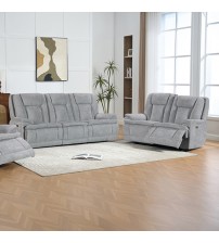 Haven 3+2 Seater Power Recliner Sofa Set with USB & Type-C Charging in Grey