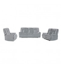 Haven 3+2+1 Seater Power Recliner Sofa Set with USB & Type-C Charging in Grey