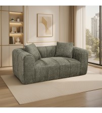 Bethany Modern Frameless Compressed Fabric 2 Seater Sofa Bethany Modern Frameless Compressed Fabric 2 Seater Sofa