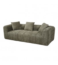 Bethany Modern Frameless Compressed Fabric 3 Seater Sofa