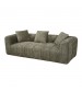 Bethany Modern Frameless Compressed Fabric 3 Seater Sofa