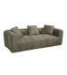 Bethany Modern Frameless Compressed Fabric 3 Seater Sofa