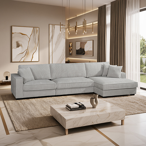 Donald Modular Fabric Chaise Sofa