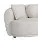 Dove Curved Fabric Sofa