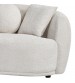 Dove Curved Fabric Sofa