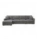 Iris 5-Piece Modular Corduroy Sofa with Storage Chaise