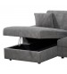 Iris 5-Piece Modular Corduroy Sofa with Storage Chaise