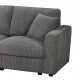 Iris 5-Piece Modular Corduroy Sofa with Storage Chaise