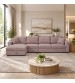 Iris 5-Piece Modular Corduroy Sofa with Storage Chaise