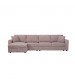 Iris 5-Piece Modular Corduroy Sofa with Storage Chaise