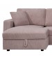 Iris 5-Piece Modular Corduroy Sofa with Storage Chaise