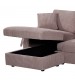 Iris 5-Piece Modular Corduroy Sofa with Storage Chaise