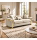 Juliette 3+2 Seater Velvet Sofa with Gold Trim – Beige