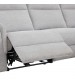 Loui Grey Fabric Electric Recliner Chaise Sofa with Storage