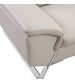 Serena White Colour Adjustable Headrest Chaise Corner Sofa