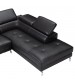 Vienna 5-Seater Grey Leatherette Corner Sofa with Chaise