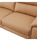 William Top Grain Leather Electric Recliner Chaise Sofa with Storage