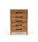 Toffee Bedroom Suite – 5 Piece Set with Dresser & Tallboy in Oak Finish