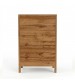 Toffee Bedroom Suite – 5 Piece Set with Dresser & Tallboy in Oak Finish