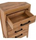 Toffee Bedroom Suite – 5 Piece Set with Dresser & Tallboy in Oak Finish